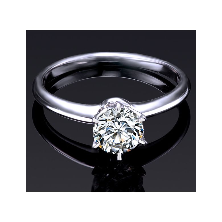 Bague Solitaire Brillant - Monture Or Blanc Timeless | Gemperles - 3