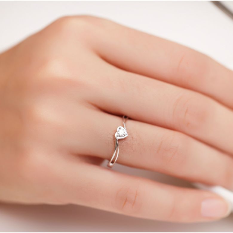 Solitaire Diamant Platine - J'ai Dit à Mon Cœur - Alfred De Musset | Gemperles - 2