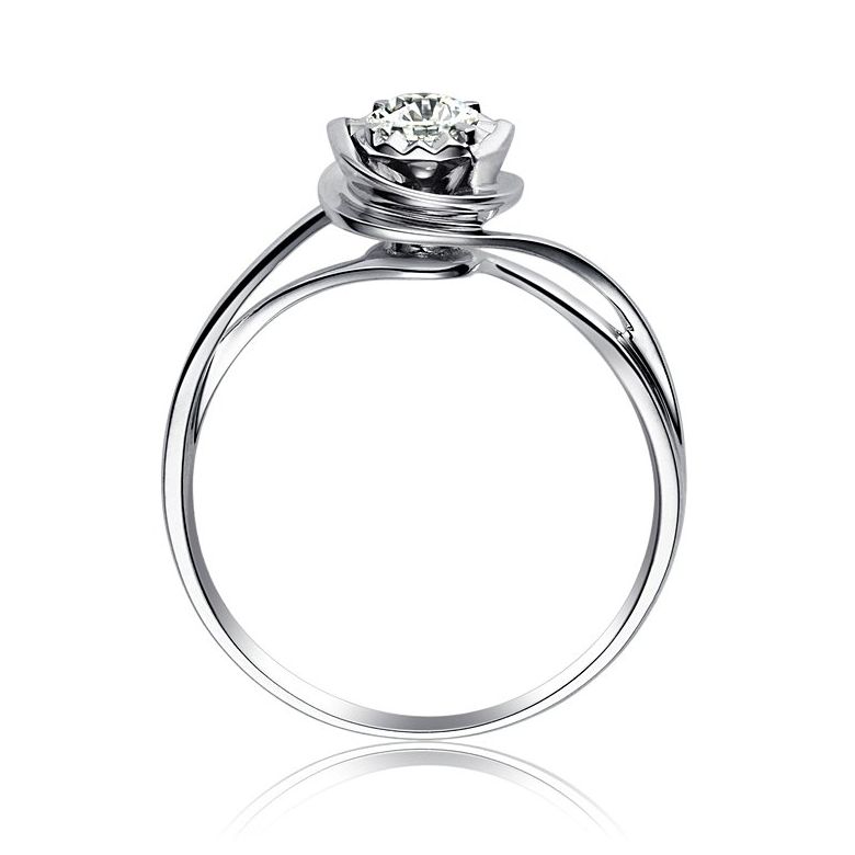 Bague Solitaire Ensorcelé Platine - 6