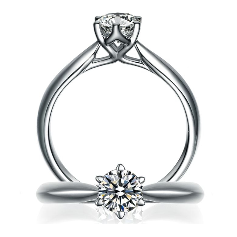 Solitaire Or Blanc, Diamant 0.25ct - L'Amour - Adélaïde DUFRÉNOY | Gemperles - 2
