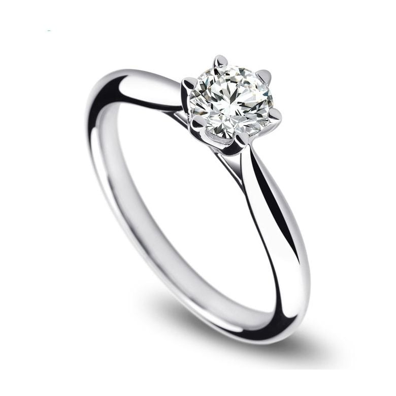 Solitaire Or Blanc, Diamant 0.25ct - L'Amour - Adélaïde DUFRÉNOY | Gemperles - 1