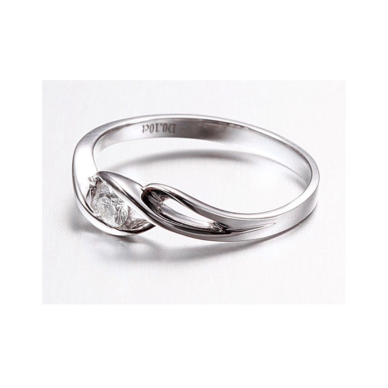 Solitaire Taylor - Diamant Maille Croisée - Or Blanc | Gemperles - 4