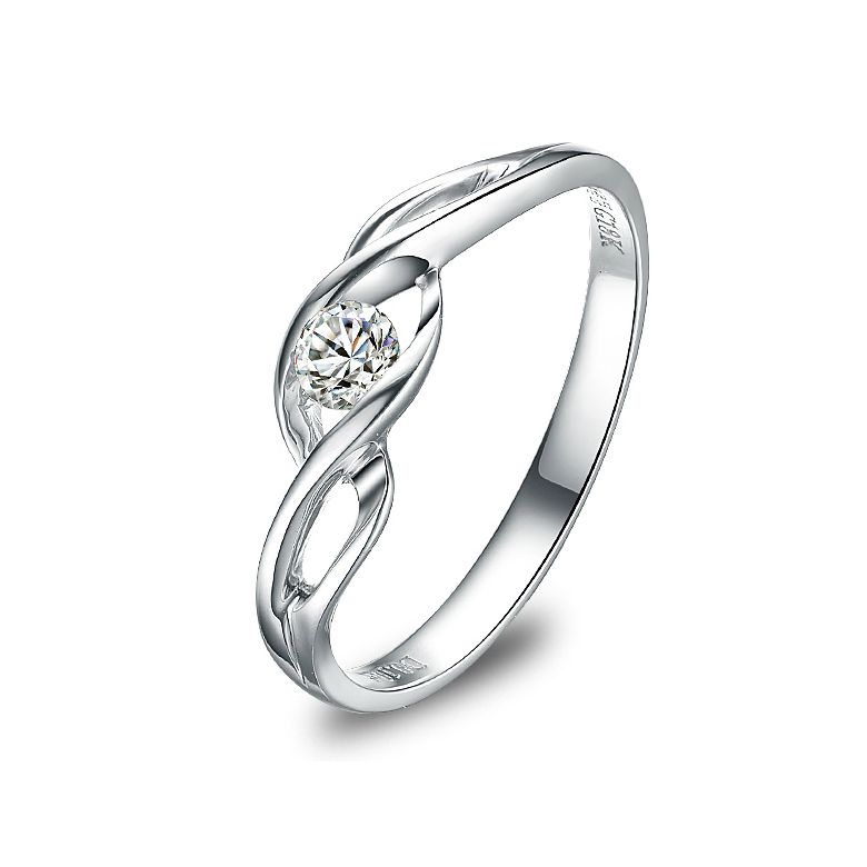 Solitaire Taylor - Diamant Maille Croisée - Platine | Gemperles - 1
