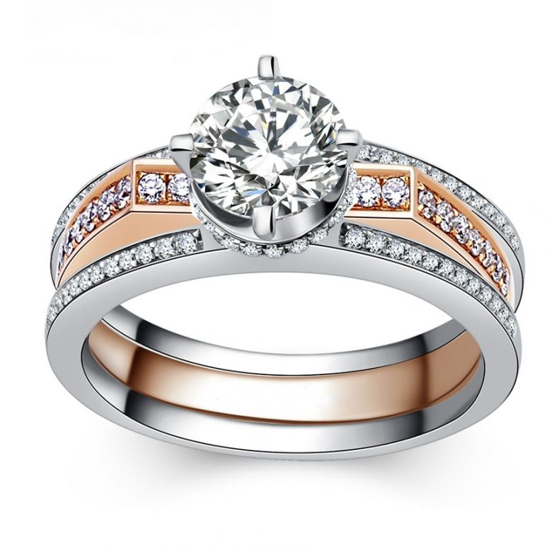 Bague Théophile Gautier - Cher ange, vous êtes belle - Or blanc, rose - 3