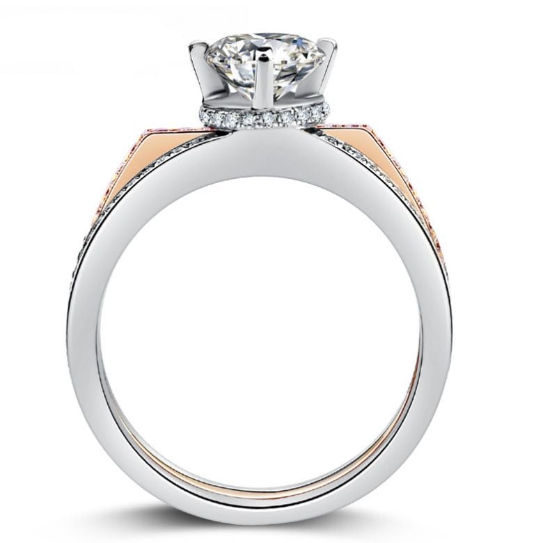 Bague Théophile Gautier - Cher ange, vous êtes belle - Or blanc, rose - 4