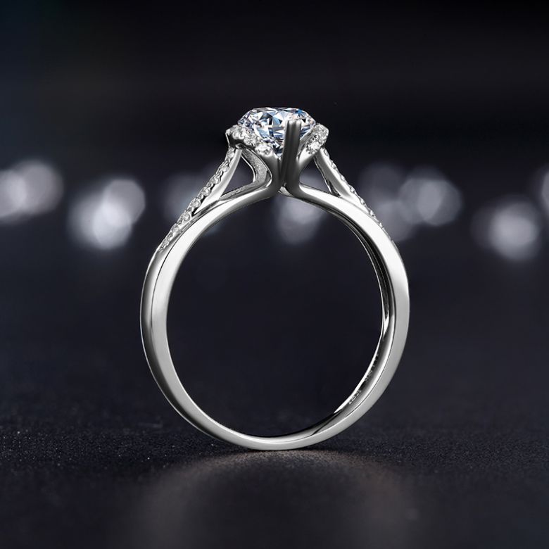 Solitaire Amélia Platine - 5