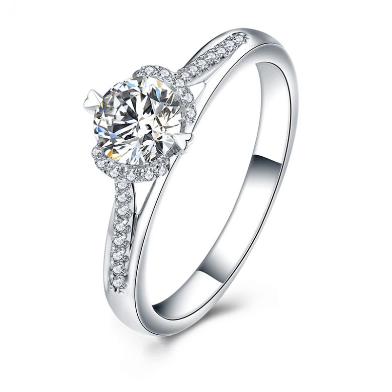 Solitaire Amélia Platine - 1