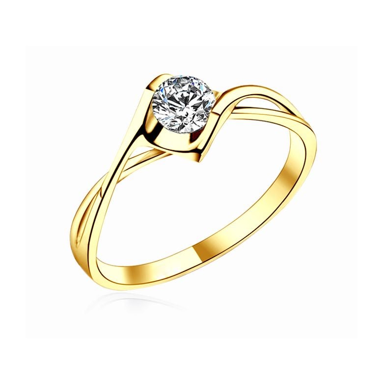 Solitaire Diamant. Victor Hugo, A Jeanne. Or Jaune | Gemperles - 4