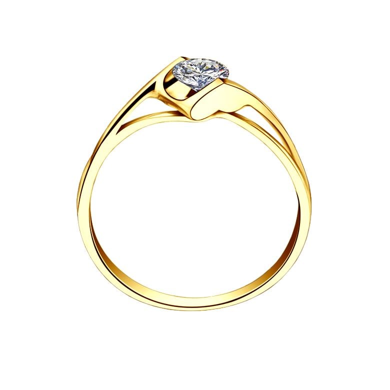 Solitaire Diamant. Victor Hugo, A Jeanne. Or Jaune | Gemperles - 1