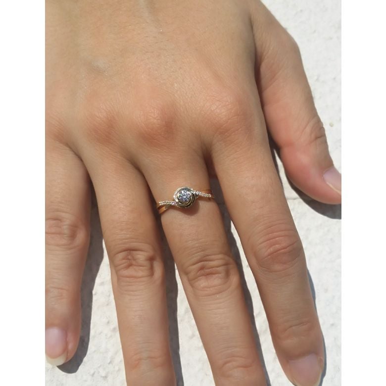 A Julie Diamant 0.25ct Or Jaune - Bague Solitaire | Gemperles - 2