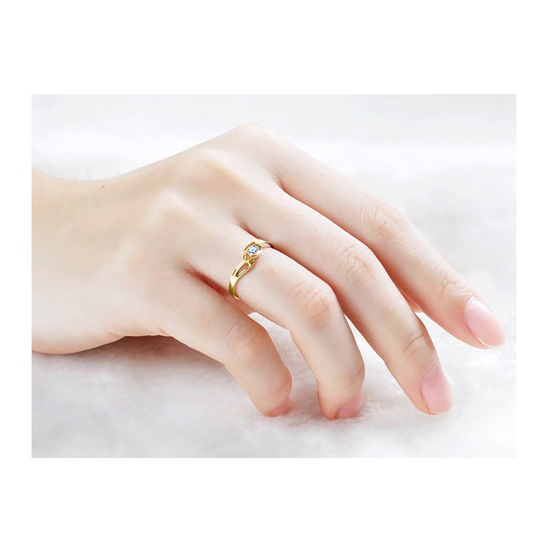 Solitaire Taylor - Diamant Maille Croisée - Or Jaune | Gemperles - 2