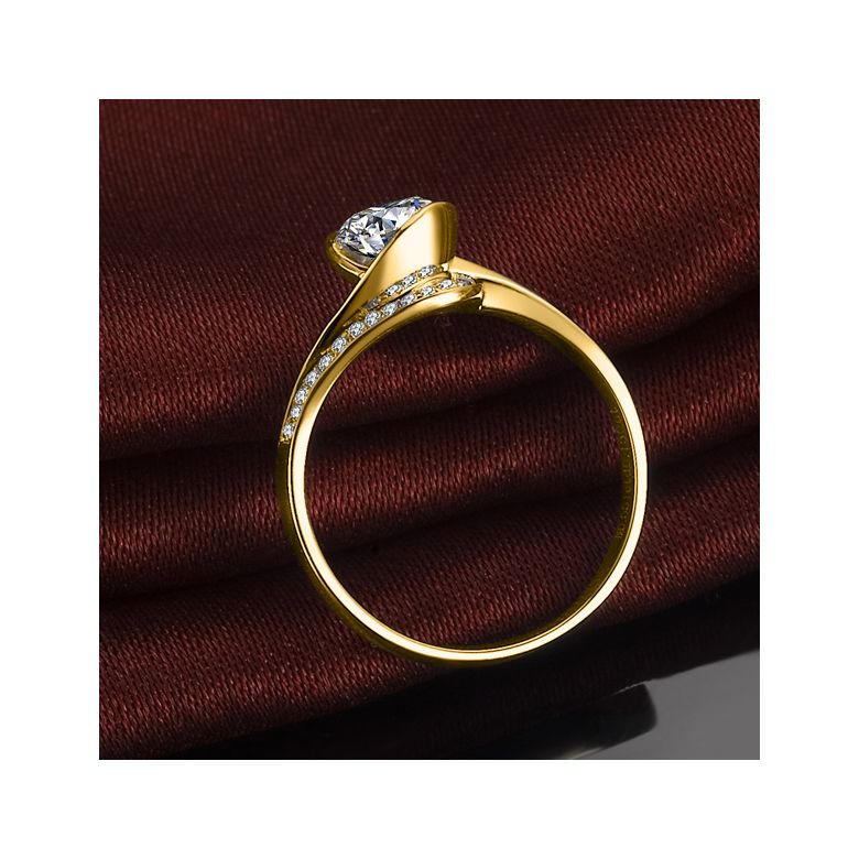 Bague Solitaire Or Jaune, Diamants 0.42ct - Baudelaire, A une Madone | Gemperles - 7