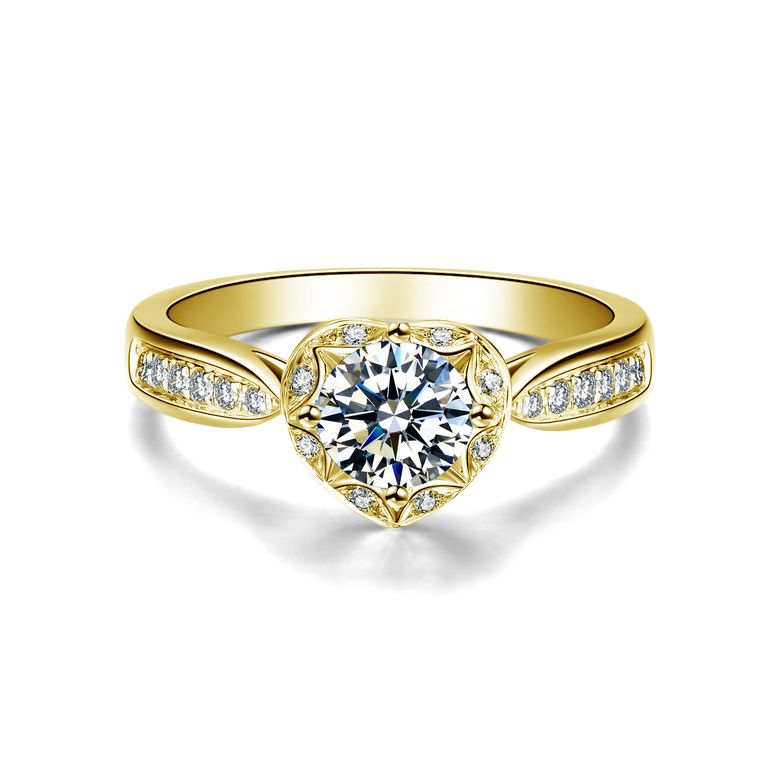 Bague Solitaire Your Best Friend - Or Jaune 18 Carats & Diamants | Gemperles - 1