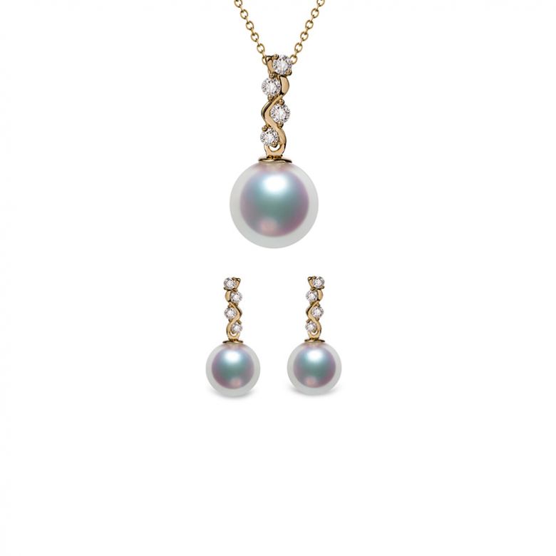 Pendentif et Boucles. Or jaune, Perles. Mya et la danse du serpent - 8