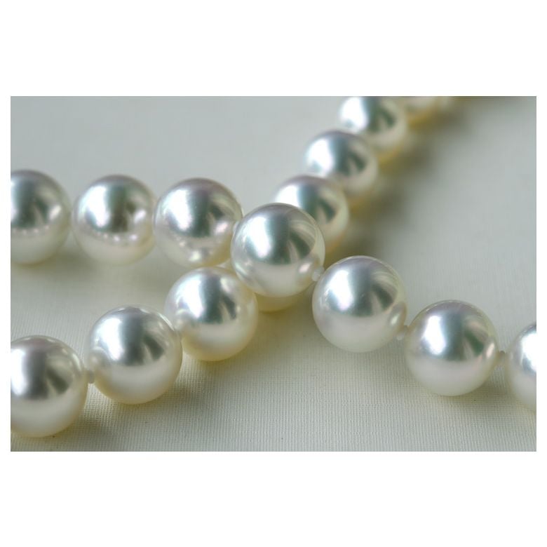 Collier de perles d'Australie blanches - Perle mers du sud 10/12mm - 6