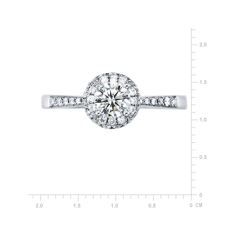 Bague de fiancaille Solitaire Platine. Ancolie | Gemperles - 2