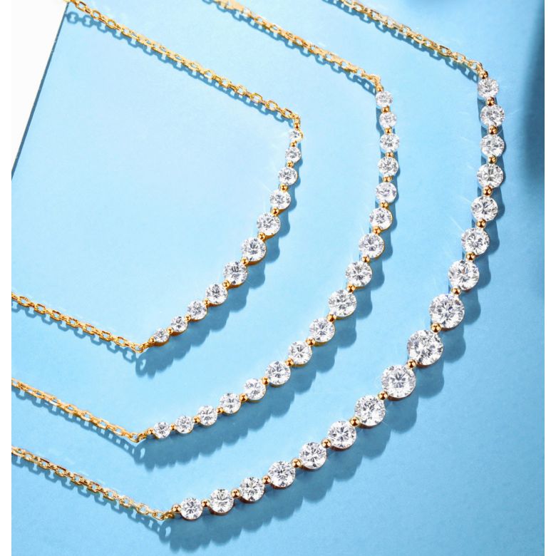 Pendentif Sourire en Or jaune et Diamants I Gemperles - 1