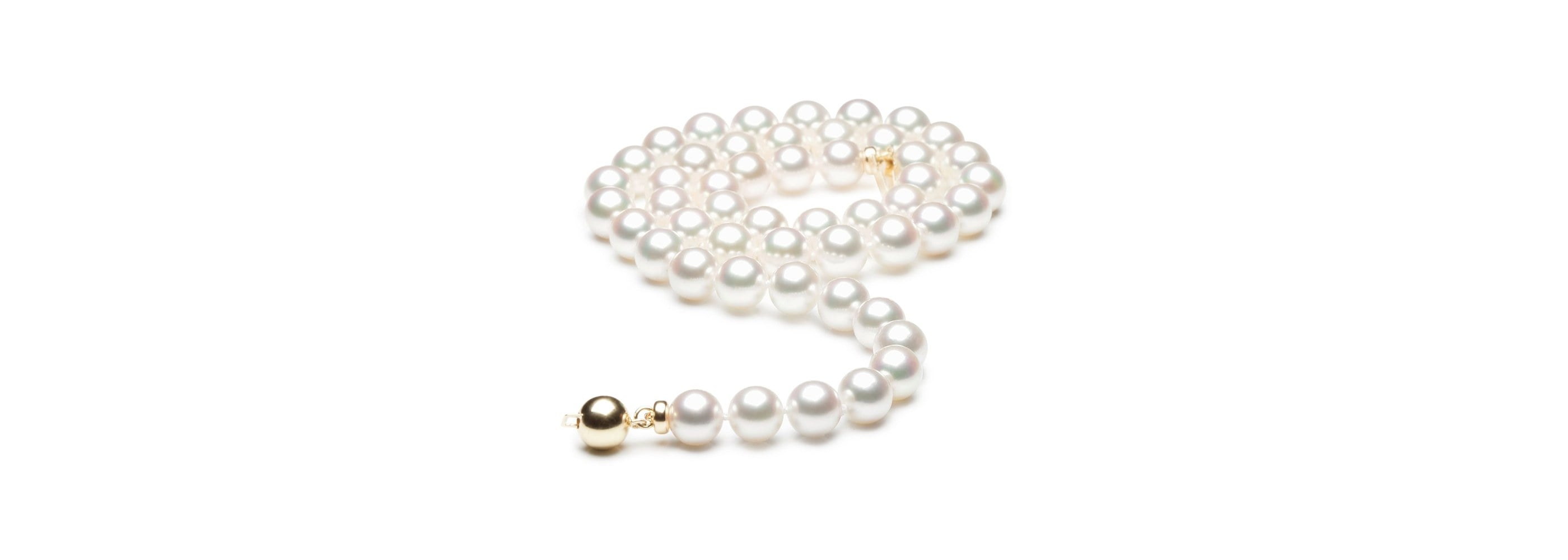Collier Ema en perles de culture Akoya de qualité Hanadama, 7 / 7,5 mm
